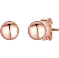 Glanzstücke München Srebrne kolczyki sztyfty srebro wysokiej próby różowe złoto Kolczyki 1 ct Damski