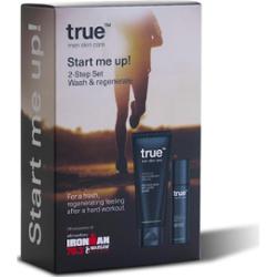 TRUE MEN SKIN CARE Start me UP! regenerating night cream + daily face wash Zestawy do pielęgnacji twarzy 1 ct