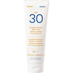 KORRES YOGHURT EMULSJA OCHRONNA DO CIAŁA I TWARZY SPF30 W TUBCE Ochrona przeciwsłoneczna 250 ml