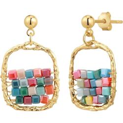 Yokoamii Kolczyki Mosiadz Żółte złoto 1 ct Damski