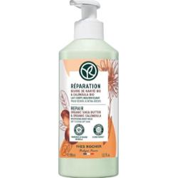 Yves Rocher ODŻYWCZE MLECZKO DO CIAŁA MASŁO KARITE BIO I NAGIETEK BIO 390 ML Balsamy do ciała 390 ml