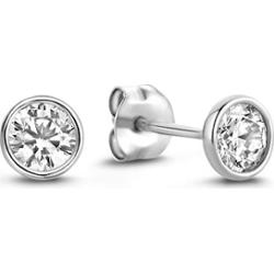 Isabel Bernard Sztyft Isabel Bernard Saint Germain Juliette - 14-karatowe białe złoto Kolczyki 1 ct Damski