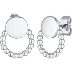 Elli Damskie kolczyki sztyfty Ball Design Geo kolor srebrny Kolczyki 1 ct