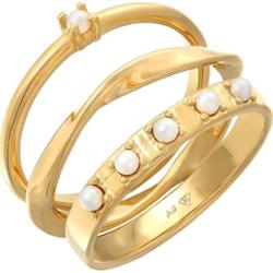 Elli Damski zestaw do łączenia 3 częściowy klasyczny szklane koraliki w srebrze próby 925 Sterling Silver Pierścionki 1 ct