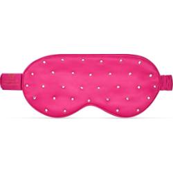 Crystallove Opaska na oczy z jedwabiu z kryształkami – hot pink Płatki pod oczy 1 ct