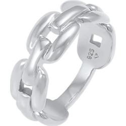 Elli Ladies Links Oval Chain Look Trend Blogger w 925 Sterling Silver Pierścionki 1 ct Damski