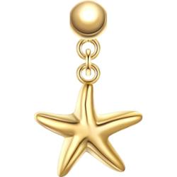 Glanzstücke München Charm Rozgwiazda Srebro wysokiej próby Żółte złoto Wisiorki 1 ct Damski