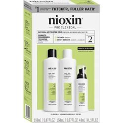 Nioxin Nioxin System 2 zestaw oczyszczający do włosów naturalnych, mocno przerzedzonych, 150+150+40 ml Zestawy do pielęgnacji włosów 1 ct