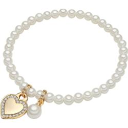 Lulu & Jane Serce Mosiadz Cyrkonia Sztuczna perła Bransoletki 1 ct Damski