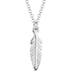 Elli Damski wisior z piórami Boho w srebrze próby 925 Sterling Silver Naszyjniki 1 ct