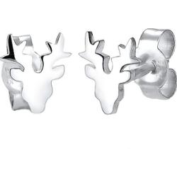 Elli Damski Motyw Jelenia Zabawa w srebrze próby 925 Sterling Silver Kolczyki 1 ct