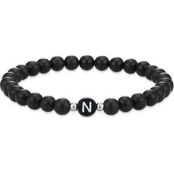 EASTSIDE Bransoletka z kamieniem szlachetnym Litery Agat czarny Bransoletki 1 ct