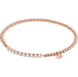 Glanzstücke München Srebrna bransoleta srebro wysokiej próby Cyrkonia różowe złoto Bransoletki 1 ct Damski