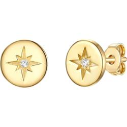 Lulu & Jane Srebro wysokiej pr óby Brylant Kolczyki 1 ct Damski