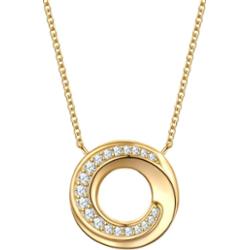 Rafaela Donata Łańcuszek z Srebro wysokiej próby w Żółte złoto Naszyjniki 1 ct Damski