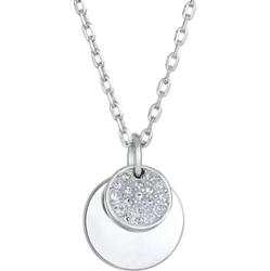 Elli Damski wisiorek Elegancki srebrny z kryształkami Naszyjniki 1 ct