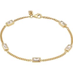 KUZZOI Bransoletka Mężczyźni Prostokątny Łańcuch Pancerny Topaz Szmaragd Biały 925 Sterling Silver Prezenty Dla Mężczyzn 21 cm Bransoletki 1 ct Męskie