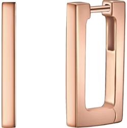 Glanzstücke München Kolczyki z Srebro wysokiej próby w Różowy złoty Kolczyki koła 1 ct Damski