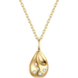 Glanzstücke München Łańcuszek Srebro wysokiej próby Żółte złoto Naszyjniki 1 ct Damski