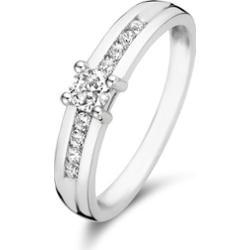 Isabel Bernard Pierścionek Isabel Bernard Saint Germain Estee - 14-karatowe białe złoto Pierścionki 1 ct Damski