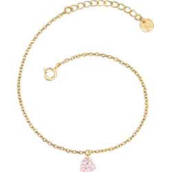 Glanzstücke München Bransoletka Serce z Srebro wysokiej próby w Różowy złoty Bransoletki 1 ct Damski