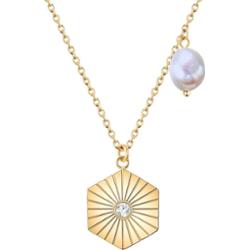 Valero Pearls Stal nierdzewna Preciosa Perła hodowlana słodkowodna Naszyjniki 1 ct Damski