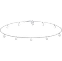 Elli Damski choker Geo Circle Basic Matowy Moneta wykonany ze srebra próby 925 Sterling Silver Naszyjniki 1 ct
