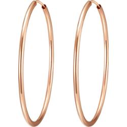 Rafaela Donata Srebrne kolczyki kreole srebro wysokiej próby różowe złoto Kolczyki 1 ct Damski