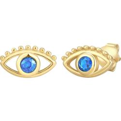 Glanzstücke München Kolczyki Wszechwidzace oko z Srebro wysokiej próby w Żółte złoto 1 ct Damski