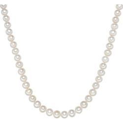 Valero Pearls Łańcuszek Perła hodowlana słodkowodna Biały Naszyjniki 1 ct Damski
