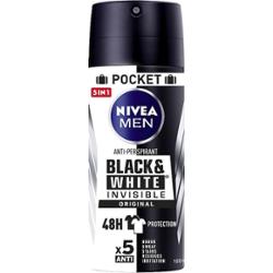 NIVEA MĘSKI dezodorant w sprayu BLACK &amp, WHITE INVISIBLE Dezodoranty 100 ml Męskie