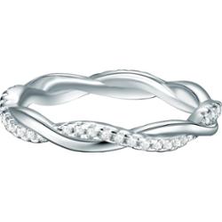 Trilani Srebrny pierścionek srebro wysokiej próby Cyrkonia srebrny Pierścionki 1 ct Biały Damski