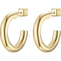 Glanzstücke München Kolczyki z Srebro wysokiej próby w Żółte złoto 1 ct Damski