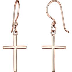 Elli Damska zawieszka na ucho Krzyżyk Symbol ze srebra próby 925 Sterling Silver Kolczyki 1 ct Damski