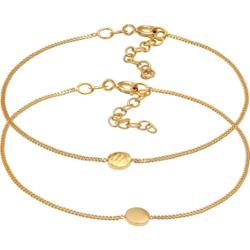 Elli Damski zestaw płytka, koło Geo Look Trend Basic srebro 925 Sterling Silver Bransoletki 1 ct