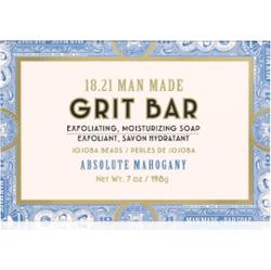 18.21 Man Made Grit Bar Soap Absolute Mahogany, Złuszczająco-nawilżające mydło w kostce Kąpiel 198 g