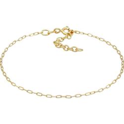 Elli Damski naszyjnik Oval Fine Delicate Basic regulowany wykonany ze srebra próby 925 Sterling Silver Bransoletki 1 ct