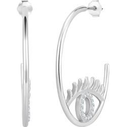 Glanzstücke München Kolczyki Wszechwidzace oko z Srebro wysokiej próby w Srebrny 1 ct Damski