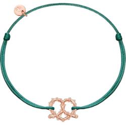 Glanzstücke München Bransoletka Precel serce Srebro wysokiej próby Srebrny Bransoletki 1 ct Damski