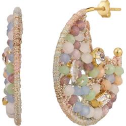 Yokoamii Kolczyki Mosiadz Żółte złoto 1 ct Damski