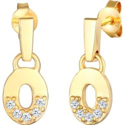 Elli DIAMONDS Damska zawieszka do ucha Round Geo z diamentem (0,15 ct.) w srebrze 925 Sterling Silver Kolczyki 1 ct Damski