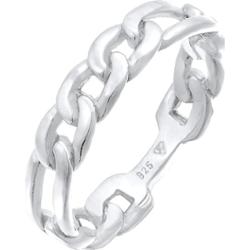 Elli Damski pierścionek z łańcuszkiem Figaro Linki Design Chunky Trend w pozłacanym srebrze 925 Sterling Silver Pierścionki 1 ct