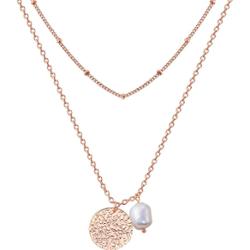 Valero Pearls Stal nierdzewna Perła hodowlana słodkowodna Naszyjniki 1 ct Damski