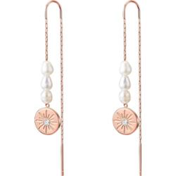 Valero Pearls Stal nierdzewna Preciosa Perła hodowlana słodkowodna Kolczyki 1 ct Damski