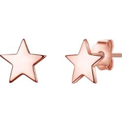 Glanzstücke München Srebrne kolczyki sztyfty Gwiazda srebro wysokiej próby żółte złoto Kolczyki 1 ct Damski