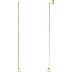 Glanzstücke München Kolczyki Okrag z Srebro wysokiej próby w Żółte złoto 1 ct Damski