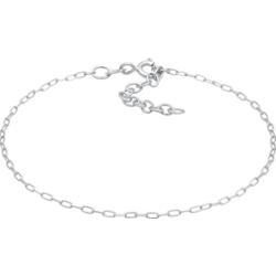 Elli Damski naszyjnik Oval Fine Delicate Basic regulowany wykonany ze srebra próby 925 Sterling Silver Bransoletki 1 ct