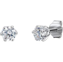 Trilani Srebrne kolczyki sztyfty srebro wysokiej próby Cyrkonia srebrny Kolczyki 1 ct Damski