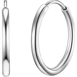 Rafaela Donata Srebrne kolczyki kreole srebro wysokiej próby srebrny Kolczyki koła 1 ct Damski