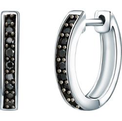 Rafaela Donata Srebrne kolczyki kreole srebro wysokiej próby Cyrkonia srebrny Kolczyki 1 ct Damski